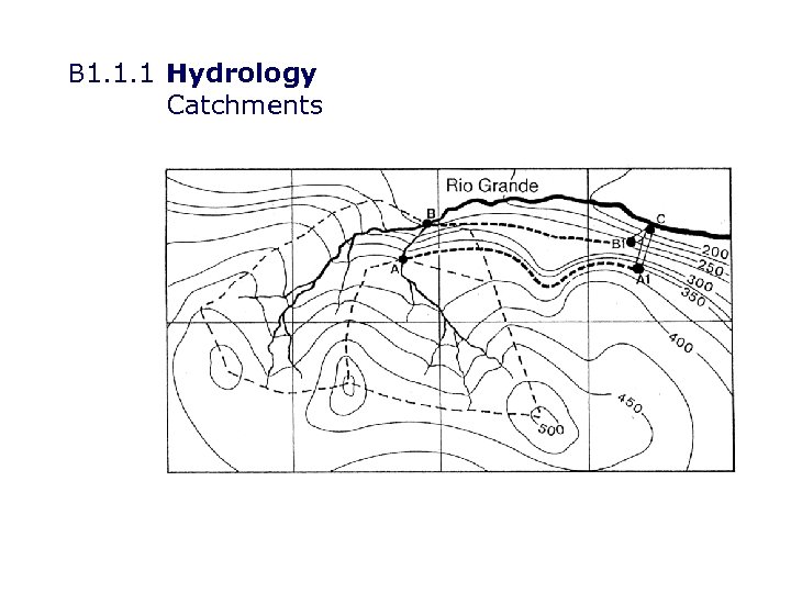 B 1. 1. 1 Hydrology Catchments 