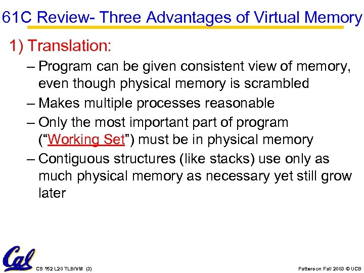 CS 152 Computer Architecture And Engineering Lecture