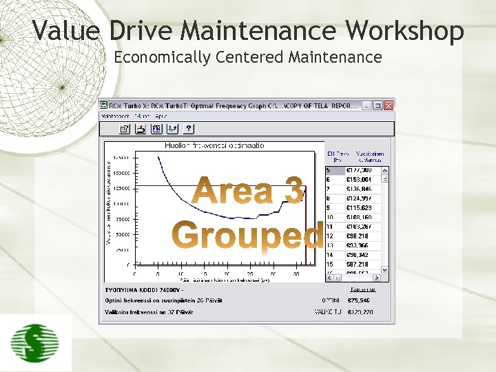 Value Drive Maintenance Workshop Economically Centered Maintenance 