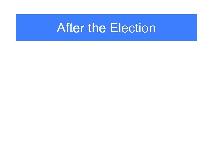 After the Election 