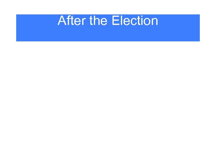 After the Election 