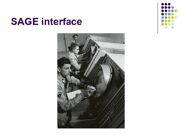 SAGE interface 