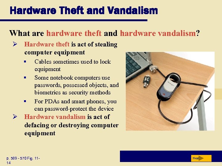 Hardware Theft and Vandalism What are hardware theft and hardware vandalism? Ø Hardware theft