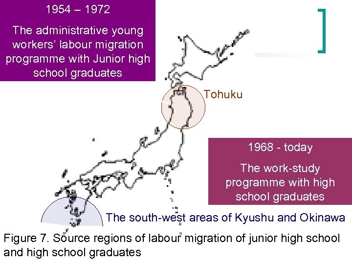 1954 – 1972 The administrative young workers’ labour migration programme with Junior high school