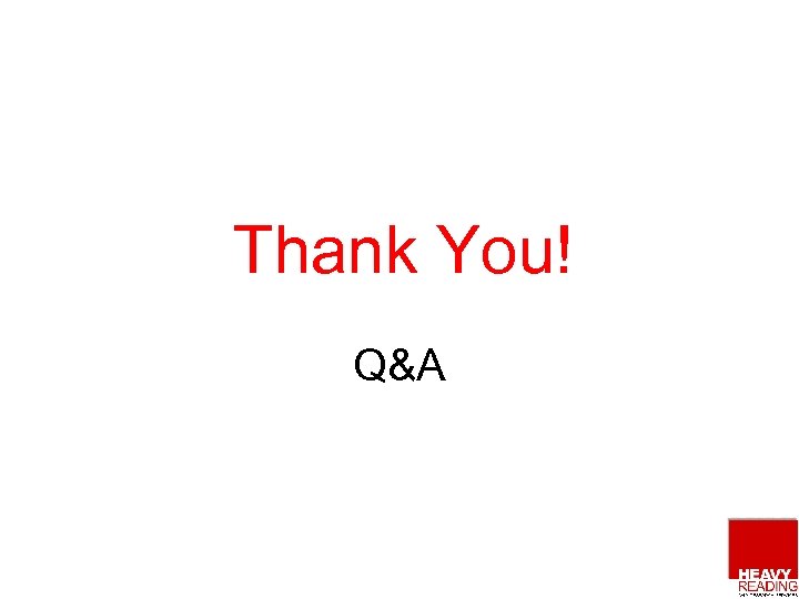 Thank You! Q&A 