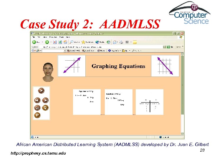 Case Study 2: AADMLSS African American Distributed Learning System (AADMLSS) developed by Dr. Juan
