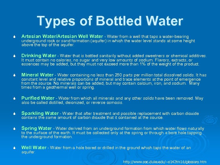 Types of Bottled Water S Artesian Water/Artesian Well Water - Water from a well