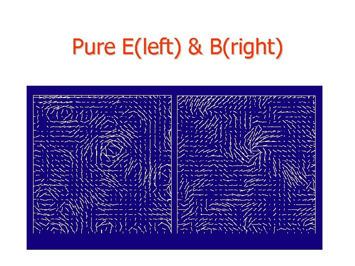 Pure E(left) & B(right) 