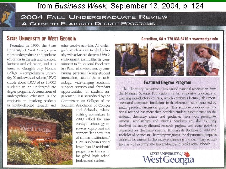 from Business Week, September 13, 2004, p. 124 