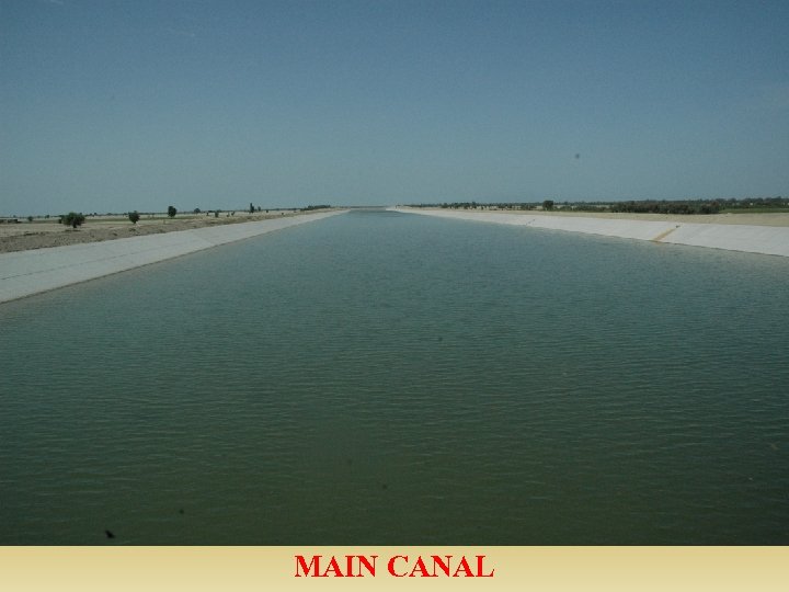 MAIN CANAL 