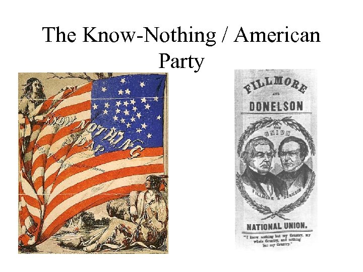 The Know-Nothing / American Party 