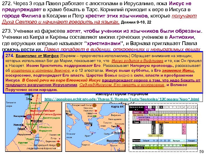 272. Через 3 года Павел работает с апостолами в Иерусалиме, пока Иисус не предупреждает