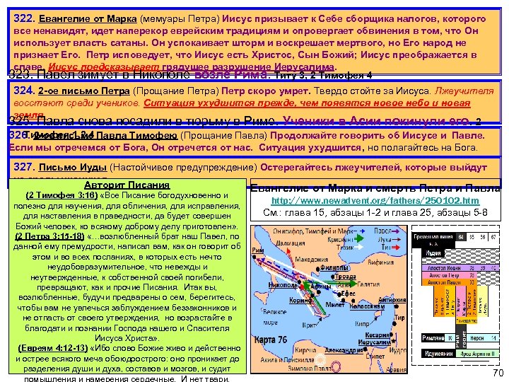 322. Евангелие от Марка (мемуары Петра) Иисус призывает к Себе сборщика налогов, которого все