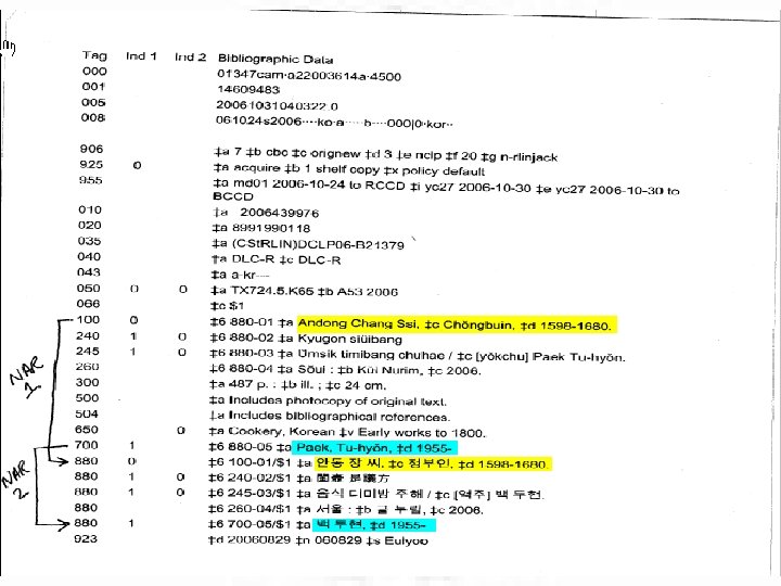 Example of Non-roman data Here 