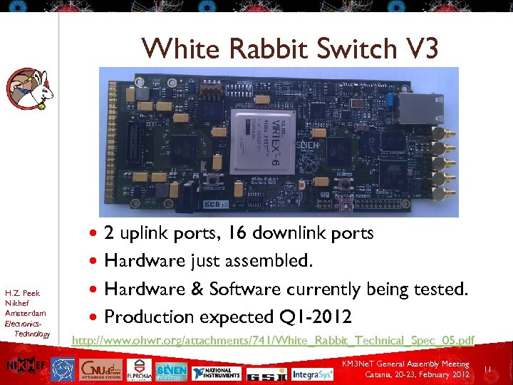 White Rabbit Switch V 3 2 uplink ports, 16 downlink ports Hardware just assembled.