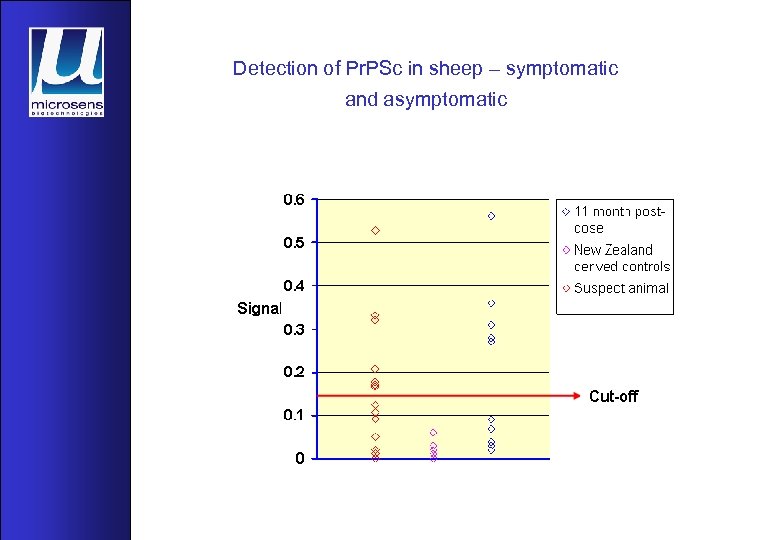 Detection of Pr. PSc in sheep – symptomatic and asymptomatic 