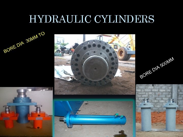HYDRAULIC CYLINDERS O 30 IA D E OR M T M B M 5