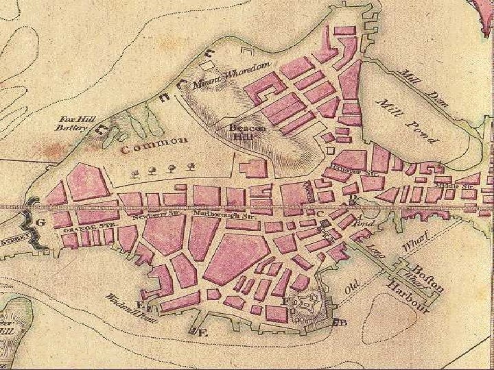 Map of 18 th-century Boston 