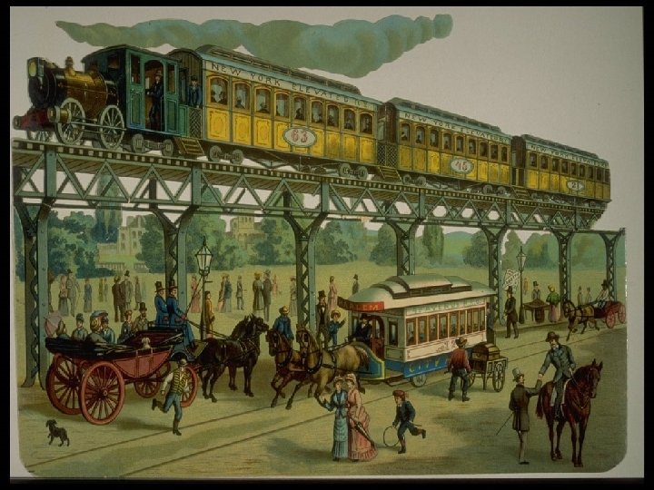 Image of New York City elevated railway 