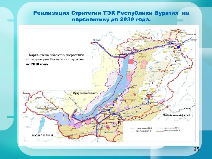 Реализация Стратегии ТЭК Республики Бурятия на перспективу до 2030 года 25 