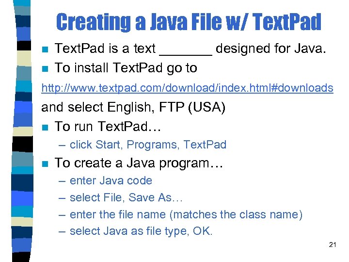 how to add external classes to java textpad 8