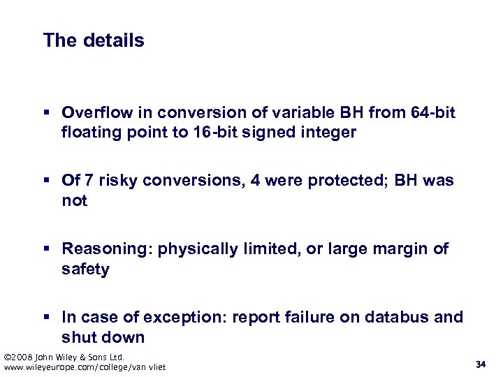 The details § Overflow in conversion of variable BH from 64 -bit floating point