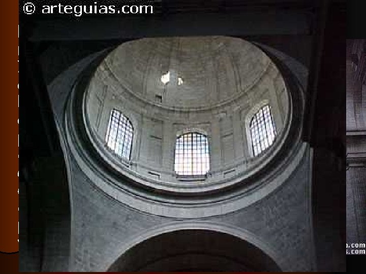 INTERIOR La Iglesia es el punto neurálgico de El Escorial. Inspirada en el proyecto