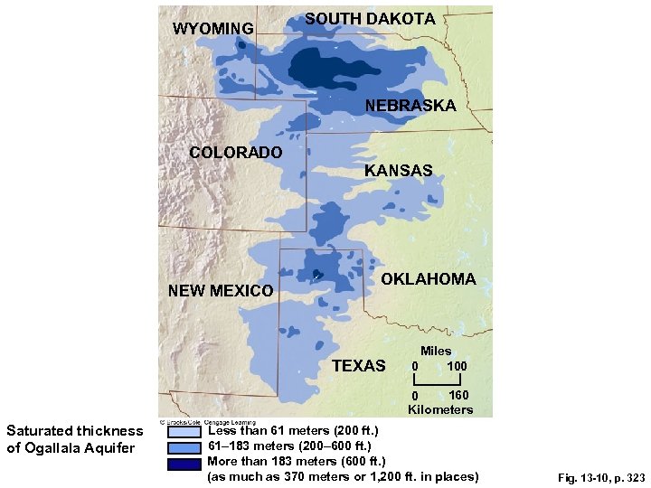 WYOMING SOUTH DAKOTA NEBRASKA COLORADO NEW MEXICO KANSAS OKLAHOMA TEXAS Miles 0 100 160