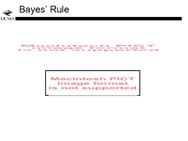 Bayes’ Rule 