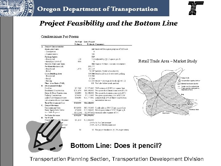 Project Feasibility and the Bottom Line Condominium Pro Forma Retail Trade Area – Market