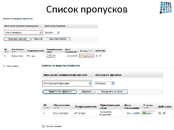 Список с пропусками. Реестр по пропускам. Примеры корпоративных порталов пропуска. Список для пропусков в офис.