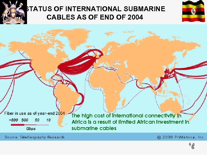STATUS OF INTERNATIONAL SUBMARINE CABLES AS OF END OF 2004 The high cost of