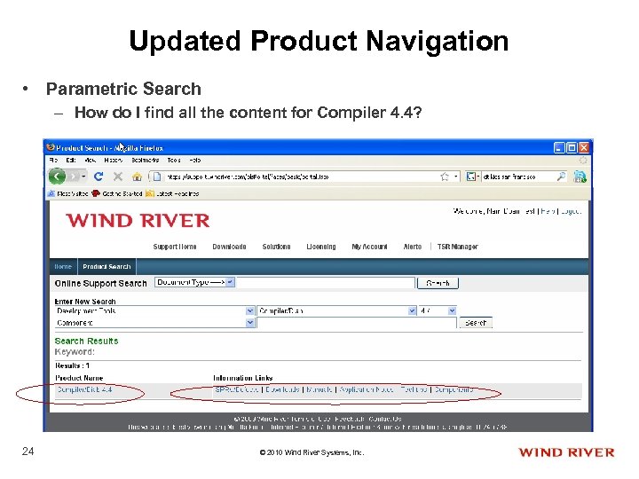 Updated Product Navigation • Parametric Search – How do I find all the content
