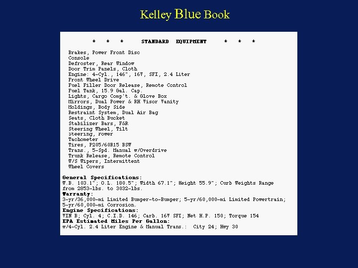 Kelley Blue Book 