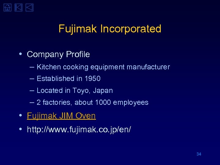 Fujimak Incorporated • Company Profile – Kitchen cooking equipment manufacturer – Established in 1950