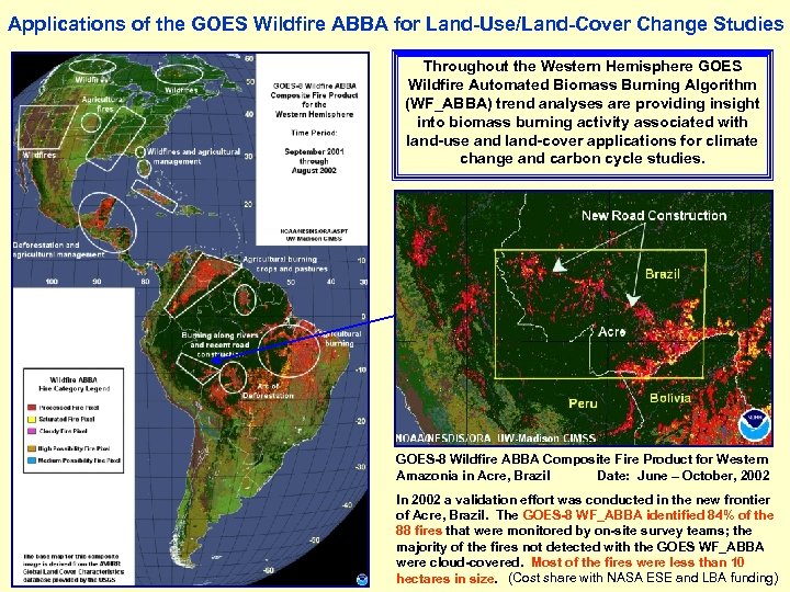 Applications of the GOES Wildfire ABBA for Land-Use/Land-Cover Change Studies Throughout the Western Hemisphere