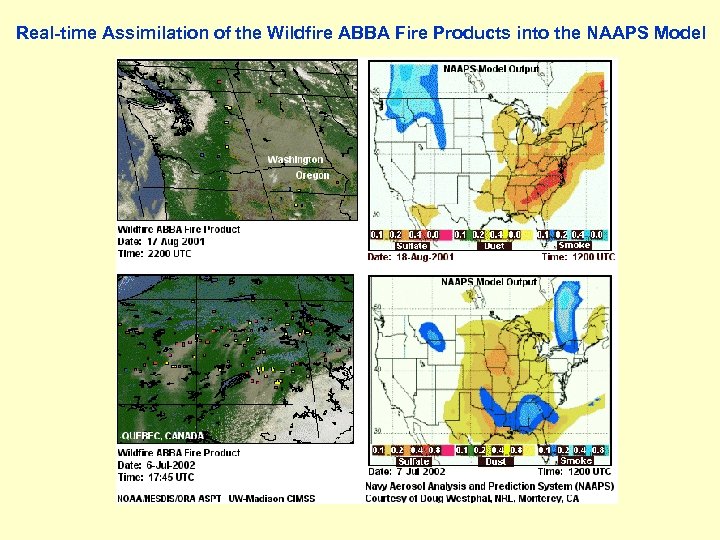 Real-time Assimilation of the Wildfire ABBA Fire Products into the NAAPS Model 