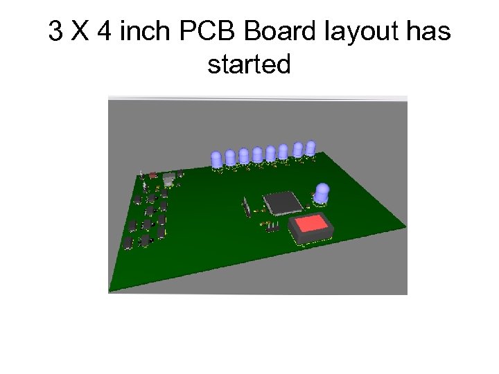 3 X 4 inch PCB Board layout has started 