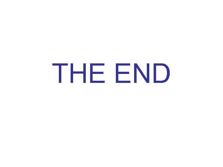 THE END 