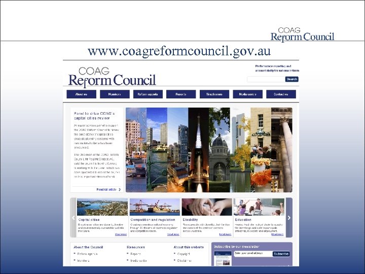 www. coagreformcouncil. gov. au 