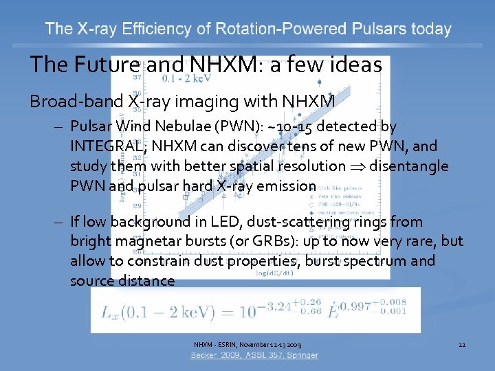 The Future and NHXM: a few ideas Broad-band X-ray imaging with NHXM – Pulsar