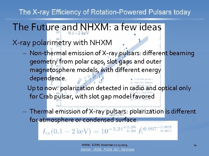 The Future and NHXM: a few ideas X-ray polarimetry with NHXM – Non-thermal emission