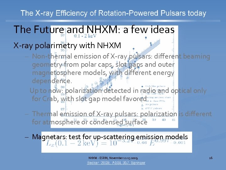 The Future and NHXM: a few ideas X-ray polarimetry with NHXM – Non-thermal emission