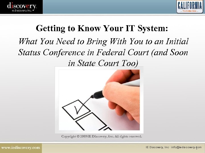 Getting to Know Your IT System: What You Need to Bring With You to