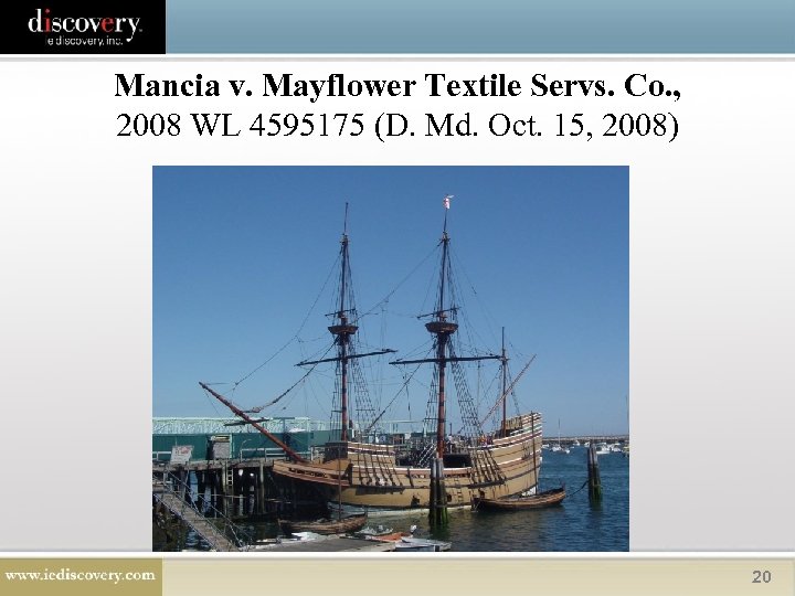 Mancia v. Mayflower Textile Servs. Co. , 2008 WL 4595175 (D. Md. Oct. 15,