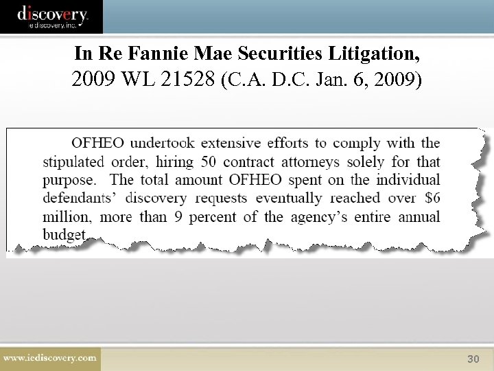 In Re Fannie Mae Securities Litigation, 2009 WL 21528 (C. A. D. C. Jan.