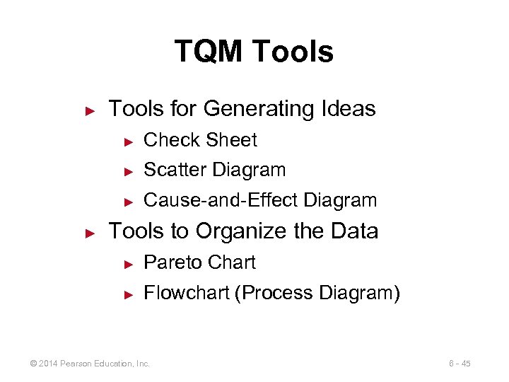 TQM Tools ► Tools for Generating Ideas ► ► Scatter Diagram ► ► Check