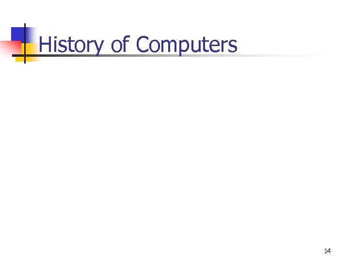 History of Computers 14 