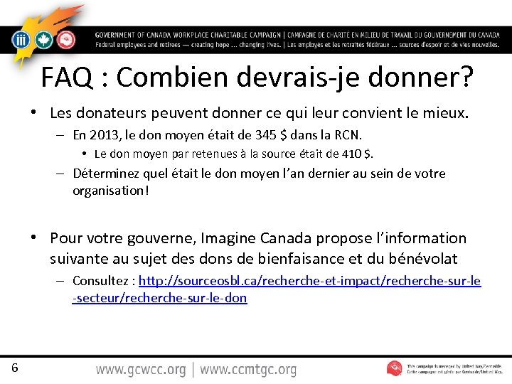 FAQ : Combien devrais-je donner? • Les donateurs peuvent donner ce qui leur convient