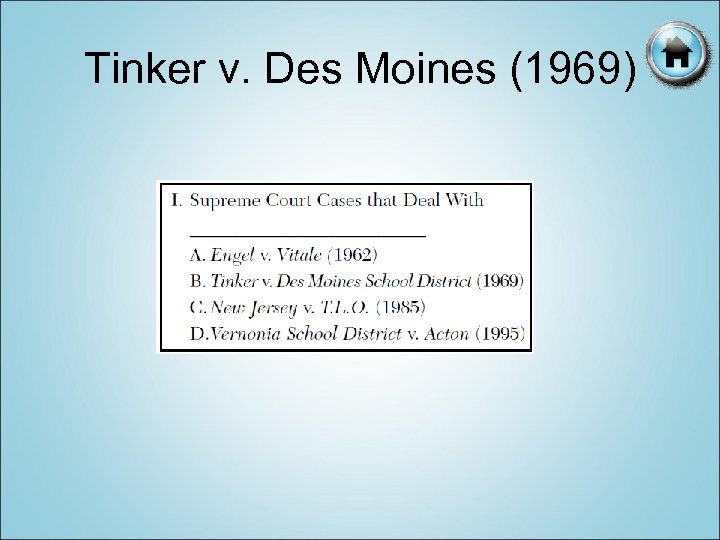 Tinker v. Des Moines (1969) 